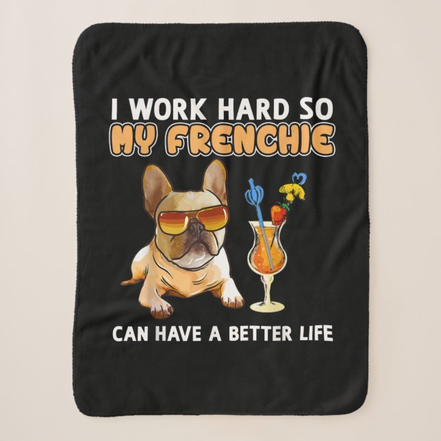 Couverture Sherpa Amant Français Français Bulldog (Devant)