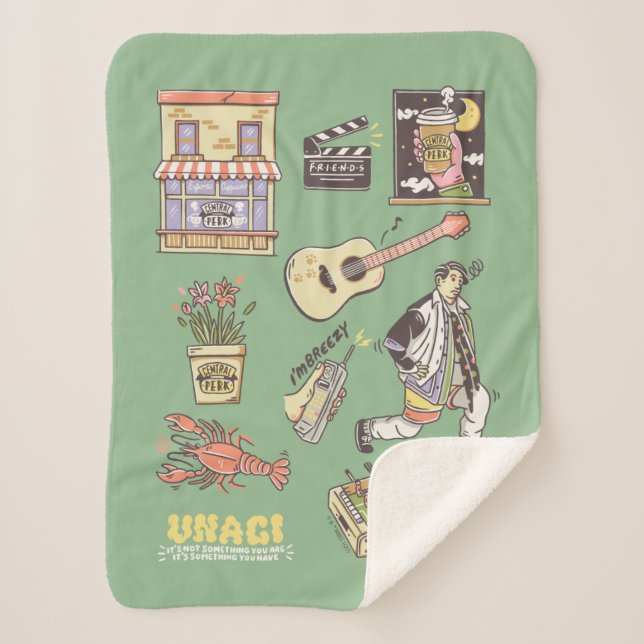 Couverture Sherpa AMIS™ | Graphique d'icônes de dessin (Devant)