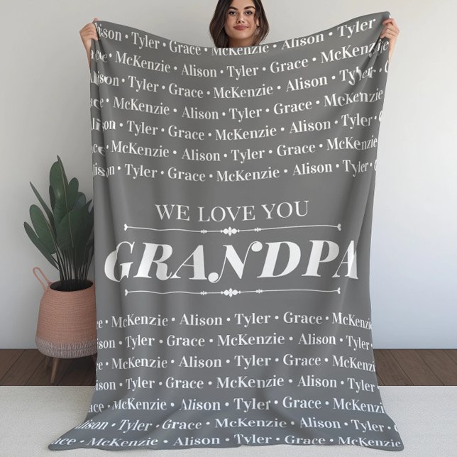 Couverture Sherpa Amour moderne, grand-père (Créateur téléchargé)