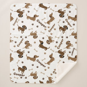 Couverture Sherpa Amour Pour Dachshund