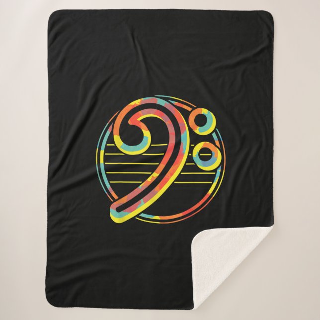 Couverture Sherpa Amoureux de guitare drôle |Guitare Music Lover Bas (Devant)