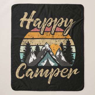 Couverture Sherpa Amusant Camping Randonnée Lover Présente Happy Cam