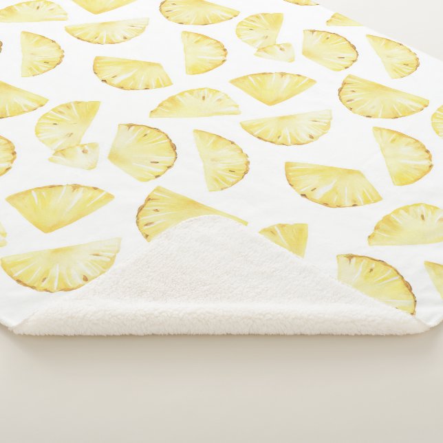 Couverture Sherpa Ananas Tropicaux Aloha (3/4)