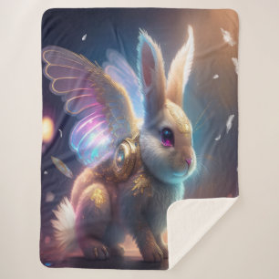 Couverture Sherpa Angel Bunny