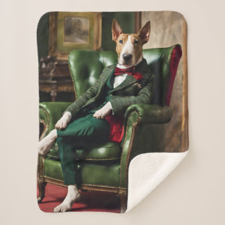 Couverture Sherpa Anglais Bull Terrier Cushion/Coussin