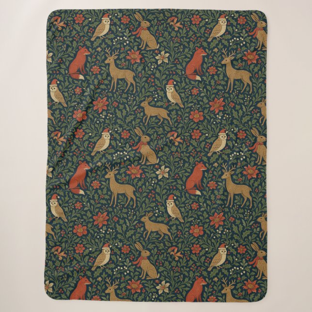 Couverture Sherpa Animal & Botanique de Noël victorien  (Devant)