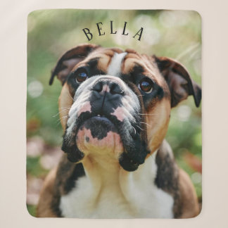 Couverture Sherpa Animal de compagnie personnalisé adoré