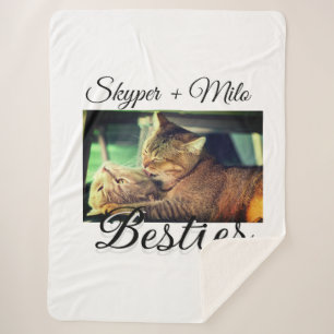 Couverture Sherpa Animaux de compagnie amis besties ajouter nom anim