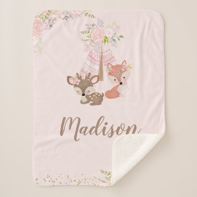 Couverture Sherpa Animaux des forêts (Devant)