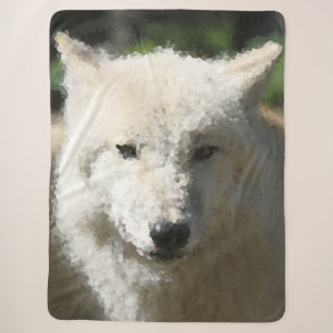 Couverture Sherpa Animaux polaires - Loup