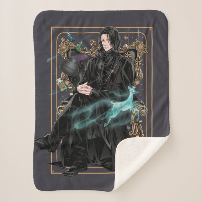 Couverture Sherpa Anime Professeur Severus Snape Assis (Devant)