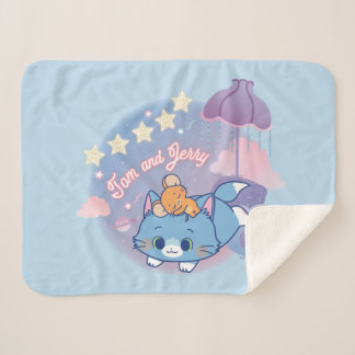 Couverture Sherpa Anime Tom et Jerry Dreamy Nights