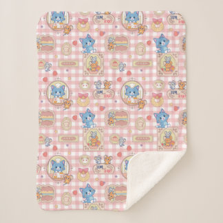 Couverture Sherpa Anime Tom et Jerry Motif de boulangerie