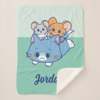 Couverture Sherpa Anime Tom, Jerry et Tuffy
