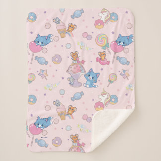 Couverture Sherpa Anime Tom, Jerry et Tuffy Candyland Motif