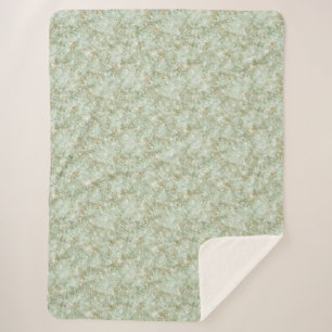Couverture Sherpa Anniversaire Pailleté Faux Glitter Vert Pistache