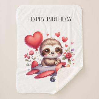 Couverture Sherpa Anniversaire Pilote Paresseux