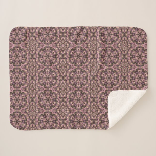 Couverture Sherpa Antiquité rose victorienne (Devant (Horizontal))
