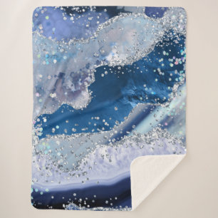 Couverture Sherpa *~* AP8 Agate bleu Holo PARTIES SCINTILLANT Océan