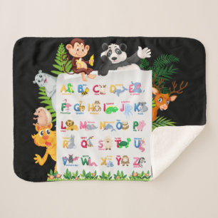 Couverture Sherpa Apprendre Alphabet & Animaux Éducation