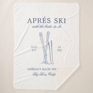 Couverture Sherpa Après Ski avec la future mariée week-end Bach