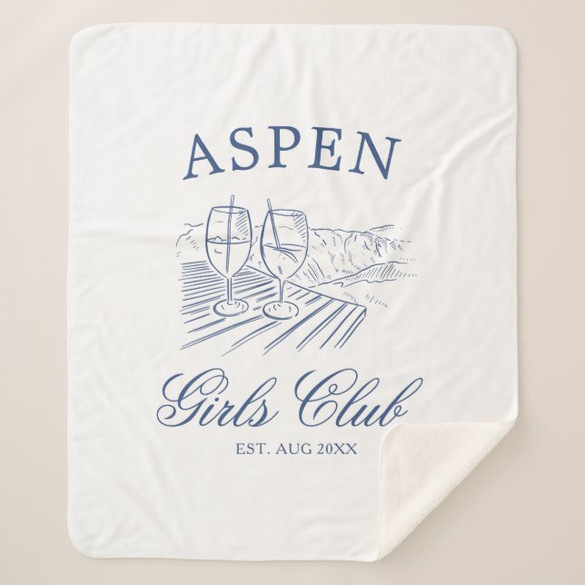 Couverture Sherpa Après Ski Avec La Mariée Avant Le Bach Week-end (Devant)