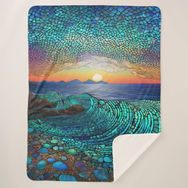 Couverture Sherpa Aqua Mirage (Devant)