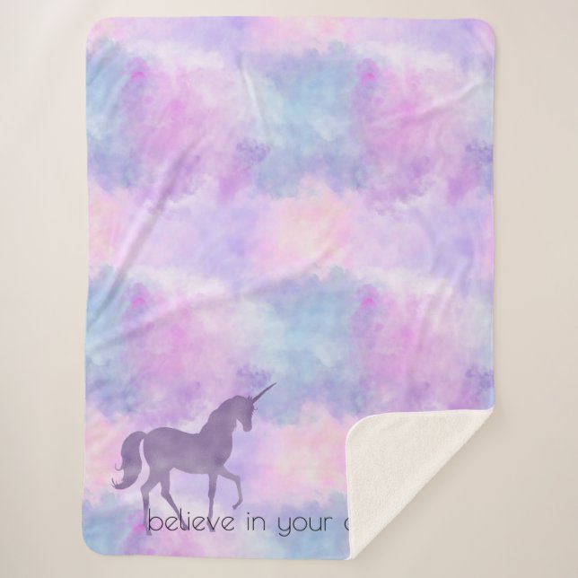 Couverture Sherpa Aquarelle de Confetti (Devant)