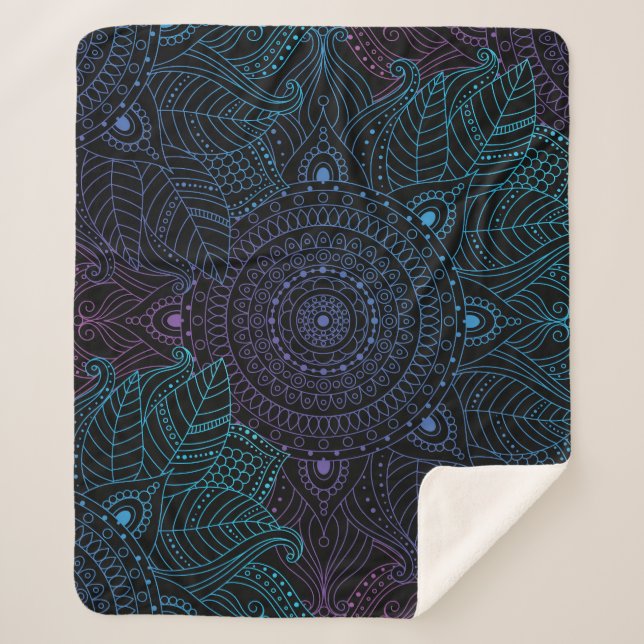 Couverture Sherpa Arabesque Bliss : Magie Mandala orientale (Devant)
