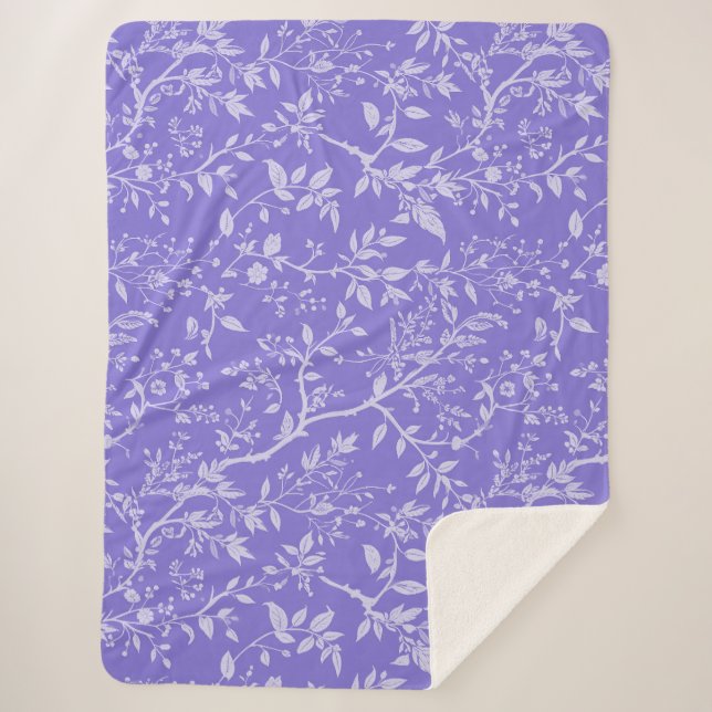 Couverture Sherpa Arboretum Violet (Devant)