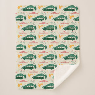 Couverture Sherpa Arbre de Noël national Lampoon sur Motif automobil
