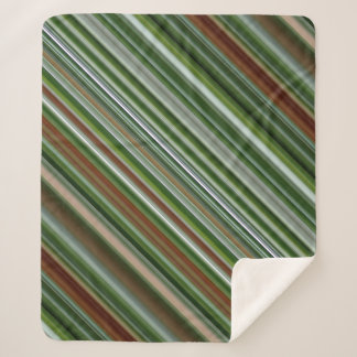 Couverture Sherpa Arbre d'épinette Vert et Brown