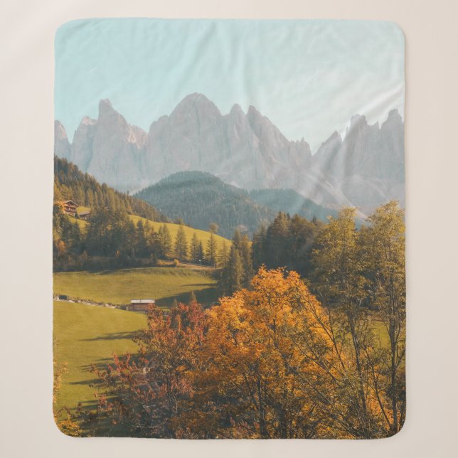 COUVERTURE SHERPA ARBRES VERTS ET CHAMP DE GRASS (Devant)