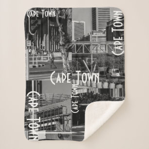 Couverture Sherpa Architecture Cityscape Monochrome du Cap