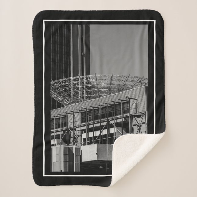 Couverture Sherpa Architecture Cityscape Monochrome du Cap (Devant)