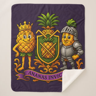 Couverture Sherpa Armoiries de l'empire des ananas