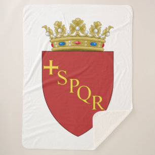 Couverture Sherpa Armoiries romaines (SPQR) (Rome, Italie)