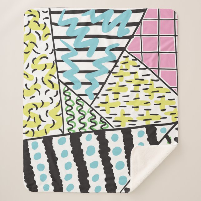 Couverture Sherpa Arrière - plan à main Abstraite 3 (Devant)