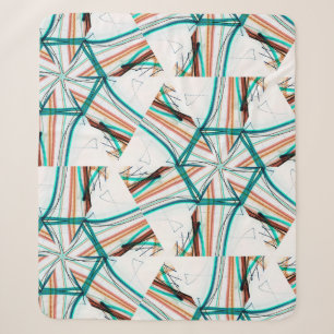 Couverture Sherpa Arrière - plan abstrait fractal. Effets numériques