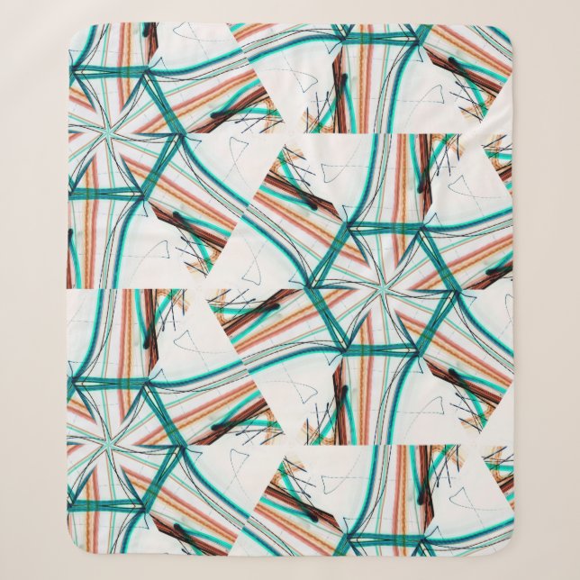 Couverture Sherpa Arrière - plan abstrait fractal. Effets numériques (Devant)