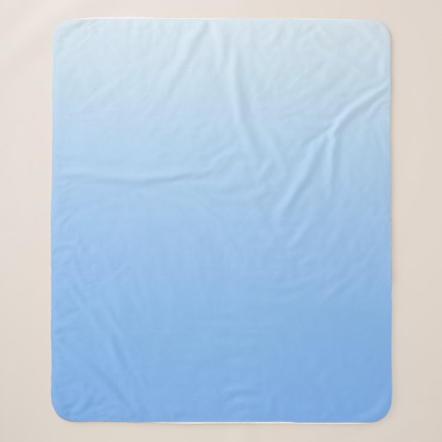Couverture Sherpa Arrière - plan bleu pâle (Devant)
