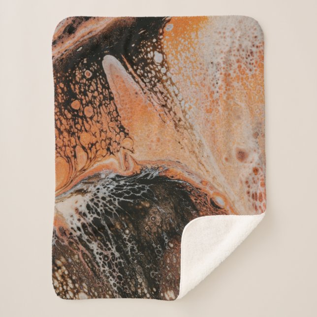 Couverture Sherpa Arrière - plan Brown (Devant)