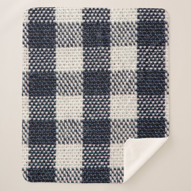Couverture Sherpa Arrière - plan de la texture de tissu flanelle. (Devant)