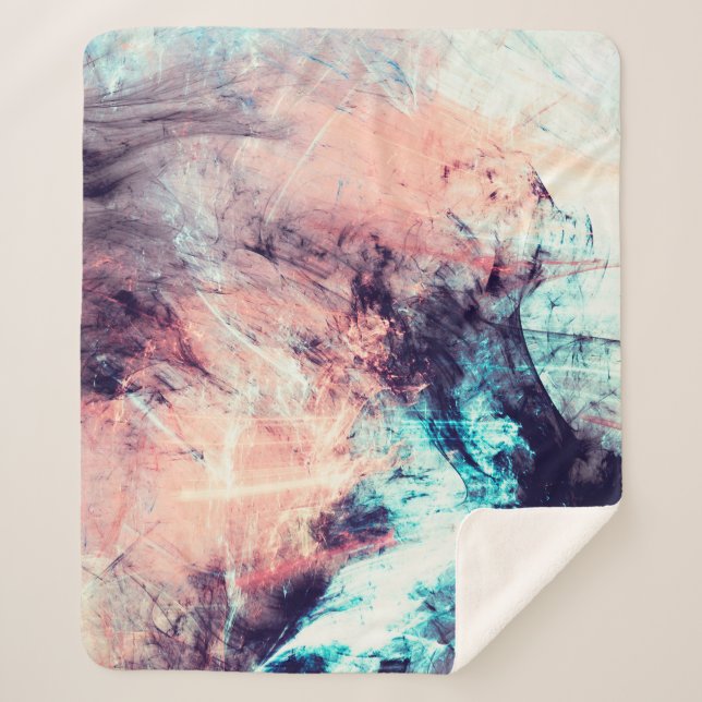 Couverture Sherpa arrière - plan dynamique couleur Abstrait avec écl (Devant)