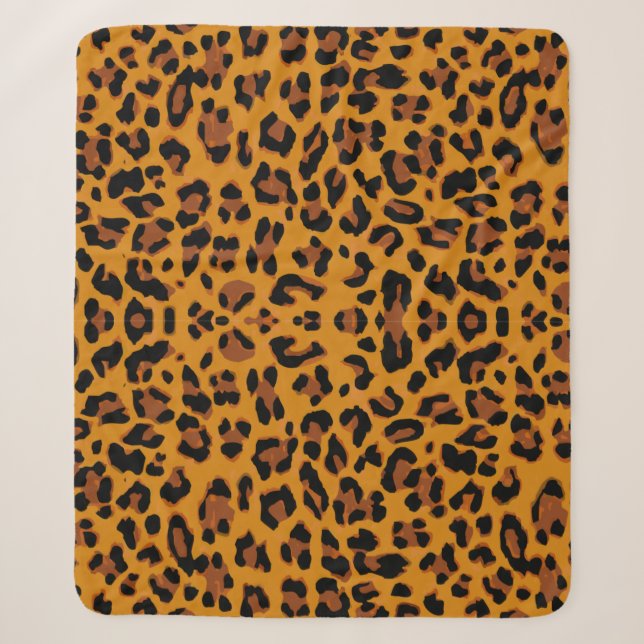 Couverture Sherpa arrière - plan léopard motif (Devant)