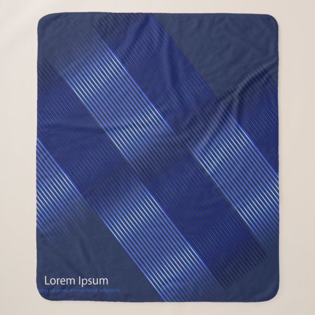 Couverture Sherpa arrière - plan moderne lumineux, objets géomérique (Devant)