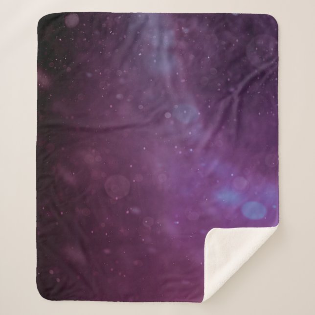 Couverture Sherpa arrière - plan motif Abstrait violet (Devant)