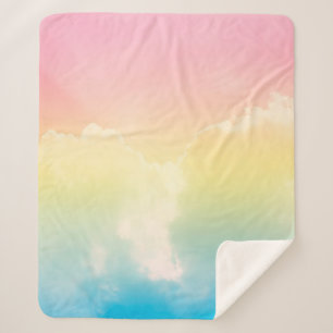 Couverture Sherpa arrière - plan nuageux avec un dégradé de couleur