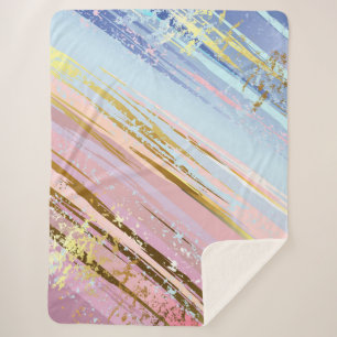 Couverture Sherpa Arrière - plan rose texturé