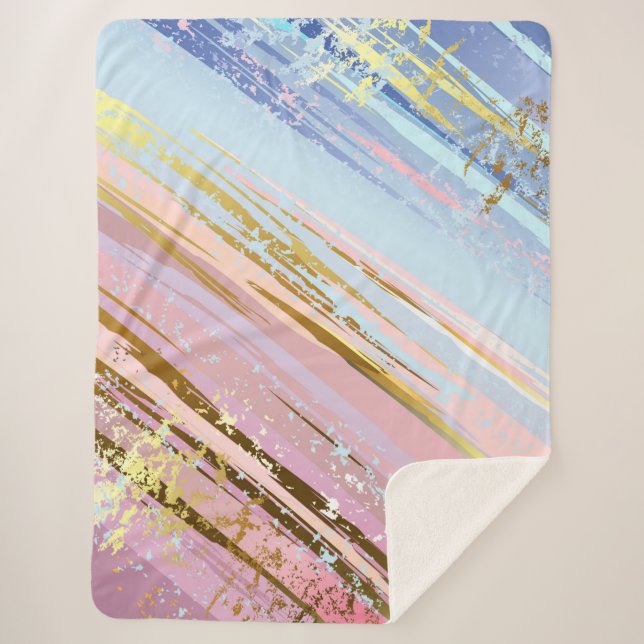 Couverture Sherpa Arrière - plan rose texturé (Devant)